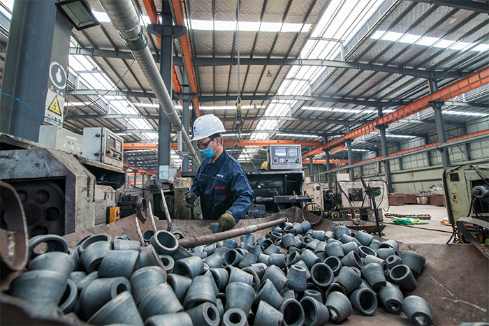 韶山网架配件-锥头加工车间